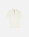 Pure Tencel Cotton Short Sleeve Polo - Off White