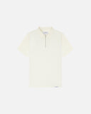 Pure Tencel Cotton Short Sleeve Polo - Off White