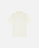 Pure Tencel Cotton Short Sleeve Polo - Off White