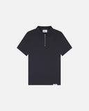 Pure Tencel Cotton Short Sleeve Polo - Navy