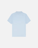 Pure Tencel Cotton Short Sleeve Polo - Light Blue