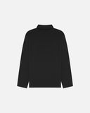 Pure Tencel Cotton Long Sleeve Polo - Black