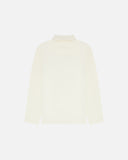 Pure Tencel Cotton Long Sleeve Polo - Off White