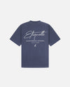 Signature Heavyweight Logo Tee - Navy