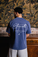 Signature Heavyweight Logo Tee - Navy